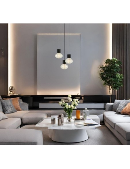 Markslöjd Cielo – Suspension moderne 3 ampoules E27, style minimaliste et ajustable