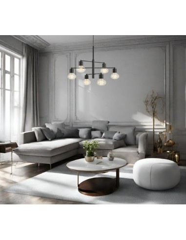 Markslöjd Cielo – Suspension 6 ampoules E27, style minimaliste pour salon ou salle à manger