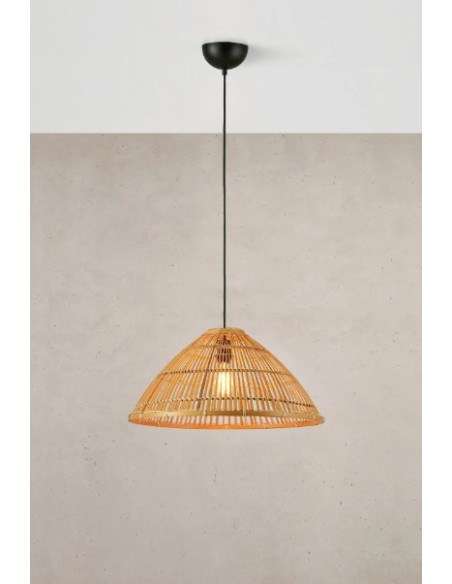 Markslöjd Capello – Suspension 1xE27, bambou naturel tressé, design artisanal et ambiance chaleureuse