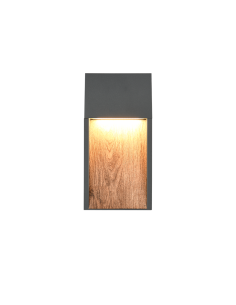 TRIO Salmon – Applique murale LED 11W, 1200 lm, 3000K, IP44, finition anthracite effet bois 2