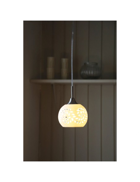 Markslöjd Lohals – Luminaire suspendu blanc pour fenêtre, douille E14, interrupteur sur câble, design élégant