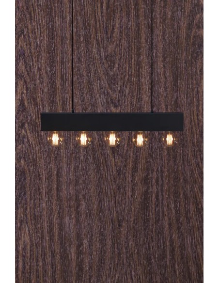 Markslöjd Couture – Suspension noire 5 douilles E27, jusqu'à 5x40W, style moderne pour cuisine ou bureau