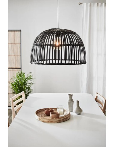 Markslöjd Cottage – Luminaire IP20 en métal et bambou, 60W max, idéal au-dessus d’une table ou dans une chambre cosy