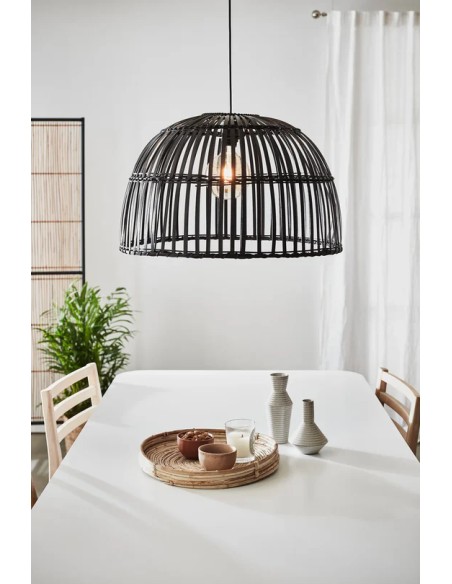 Markslöjd Cottage – Luminaire IP20 en métal et bambou, 60W max, idéal au-dessus d’une table ou dans une chambre cosy