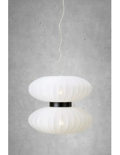 Markslöjd Daburu – Suspension textile blanc Ø55 cm, 2xE27 max 40W, design aérien et moderne 2