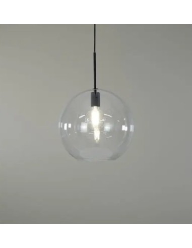 Markslöjd Patera – Suspension verre clair avec câble PVC 150 cm, style minimaliste