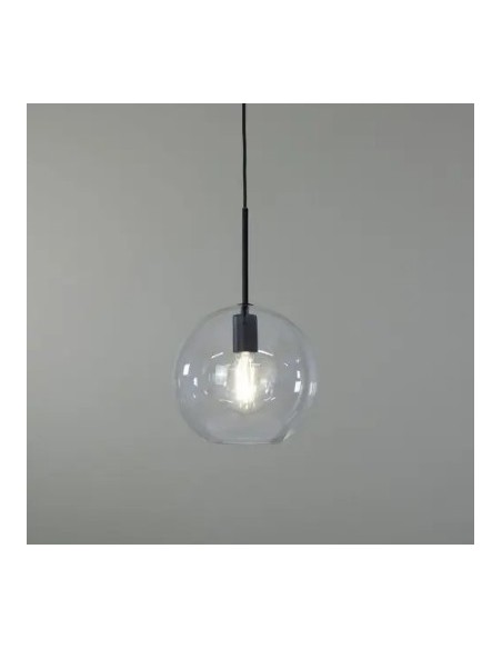 Markslöjd Patera – Suspension verre clair avec câble PVC 150 cm, idéale petits espaces