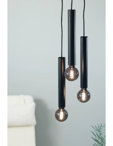 Markslöjd Sencillo – Suspension 3 ampoules E27, élégance sobre pour cuisine ou salle à manger