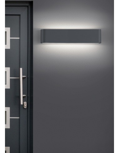 Trio Thames II – Applique extérieure en métal 46 cm, éclairage efficace pour entrée ou façade