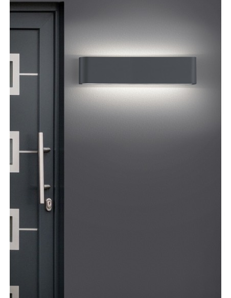 Trio Thames II – Applique extérieure en métal 46 cm, éclairage efficace pour entrée ou façade