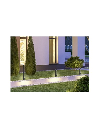 Trio Reno – Borne lumineuse LED 4,5W, blanc, pour jardin ou allée, style contemporain