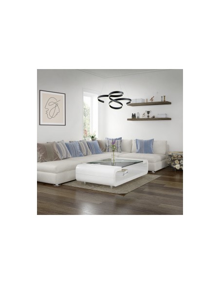 Trio Francis – Suspension LED élégante, 68 cm de large, intensité réglable, 5600 lumens