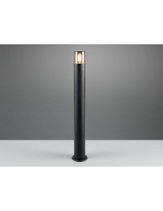 Trio – Hoosic – Potelet extérieur 1xE27, fonte d’aluminium noire, design contemporain 2