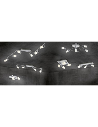 TRIO Clapton – Luminaire mural chrome, LED 2x4,3W, lumière chaude, design moderne et épuré.
