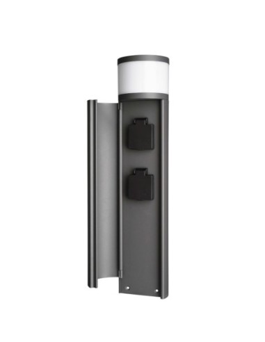 Borne d’éclairage Led et d\'alimentation électrique extérieure Tower - Dekolight Leluminaireled.com