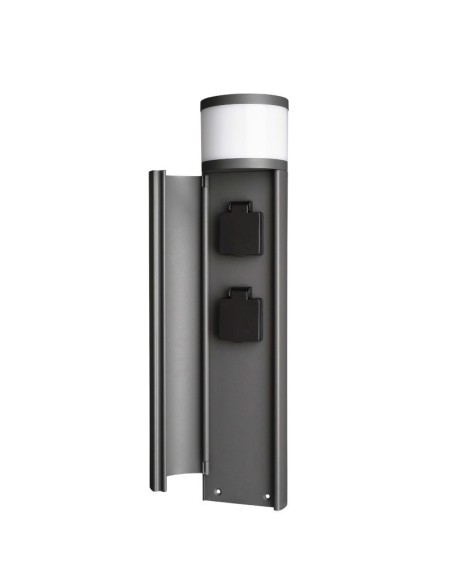 Borne d’éclairage Led et d\'alimentation électrique extérieure Tower - Dekolight Leluminaireled.com