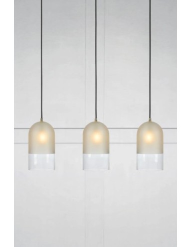 Markslöjd Cope – Suspension design avec abat-jours en verre givré, éclairage doux
