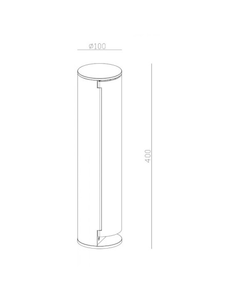 Borne d’éclairage Led et d\'alimentation électrique extérieure Tower - Dekolight Leluminaireled.com