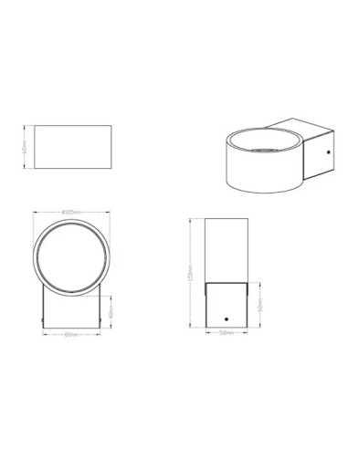 Trio Lacapo – Design sobre et élégant, longue durée de vie 50 000 h et économies d’énergie jusqu’à 80 %
