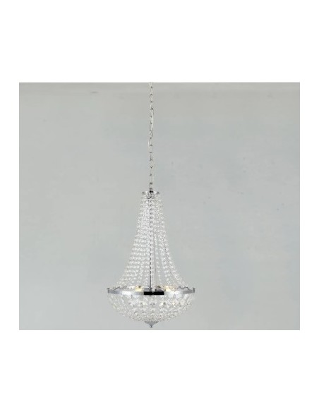 Markslöjd Gränsö – Plafonnier glamour avec prismes en cristal, idéal pour salle de bains, 3 ampoules G9 (non incluses)