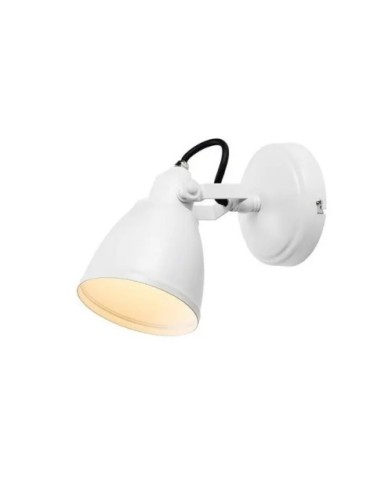 Markslöjd Fjällbacka – Luminaire mural blanc élégant et robuste, ampoule G9, usage humide
