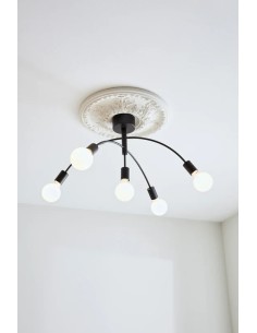 MarkslOjd Cygnus – Plafonnier noir à 5 bras, design Joakim Thedin, style scandinave, culot E27, IP20 2
