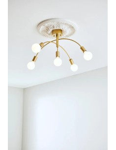 MarkslOjd Cygnus – Plafonnier doré à 5 bras, design Joakim Thedin, style scandinave, culot E27, IP20 2