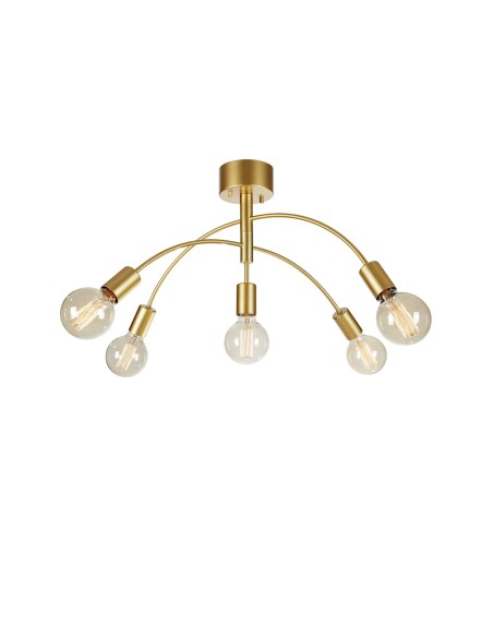 MarkslOjd Cygnus – Diamètre 70 cm, métal doré, montage par crochet, ampoules non incluses.