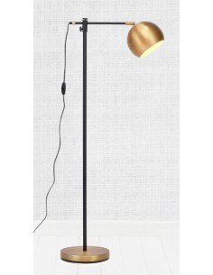 Markslöjd Chester – Lampadaire LED E27, max 60W, hauteur réglable et abat-jour orientable, noir et bronze 2