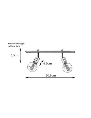 Markslöjd Expand – Éclairage sur rail extensible, 2xE27, métal noir, design industriel