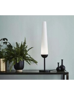 Bern Markslöjd – Lampe de table noire avec verre blanc, design Joakim Thedin 2