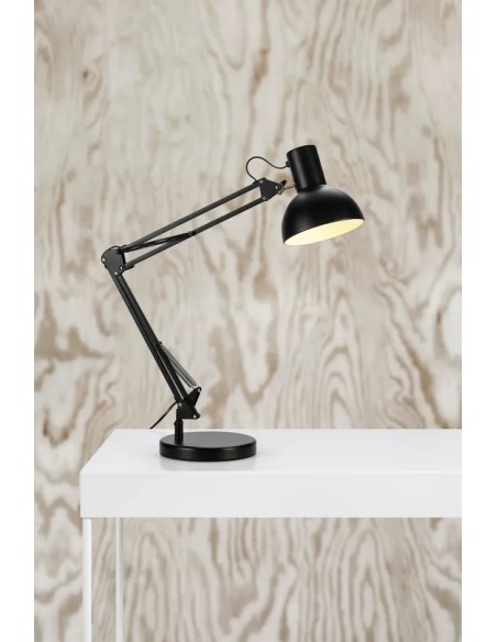 Markslöjd Architect – Bras articulé, câble noir 2 m avec interrupteur, ampoule n