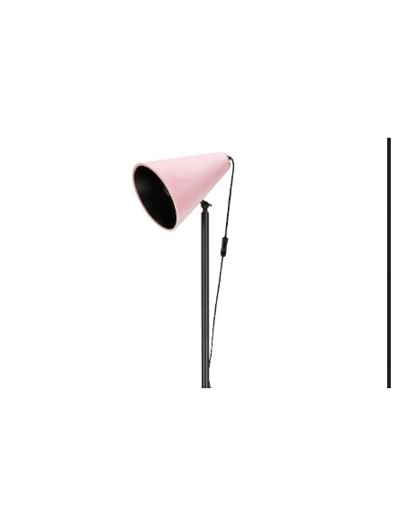 Luminaire Cilla Rose design contrasté noir et rose, éclairage ciblé pour salon ou coin lecture