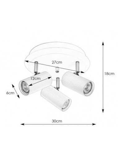 Markslöjd Costilla – Fixation par crochet, ampoules non incluses, usage intérieur uniquement