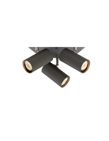 Markslöjd Costilla – Structure en aluminium et fer, fixation par crochet, ampoules non incluses