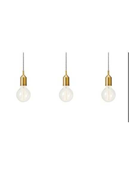 Suspension Bronx Markslöjd, design vintage, métal bronze, 3 lumières E27, style affirmé.