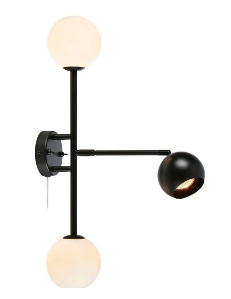 Applique Beside Markslöjd, lumière d’ambiance et liseuse, ampoules LED G9/GU10.