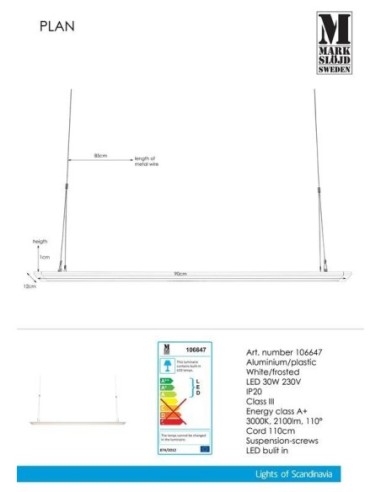 Suspension Led Plan - Markslöjd Leluminaireled.com
