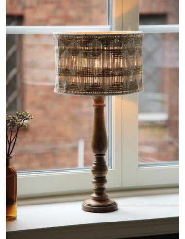 Lampe décorative bohème et scandinave, éclairage chaleureux pour salon, chambre ou bureau.