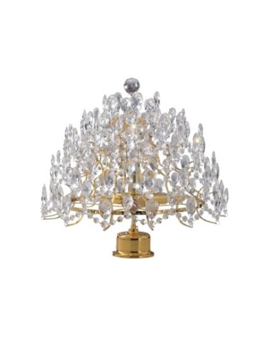 Luminaire E14 4x40W max, compatible LED, diffuse une lumière brillante et élégante.