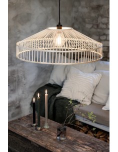 Markslöjd TAPA – Grande suspension ronde en bambou naturel, Ø70 cm, H23 cm 2