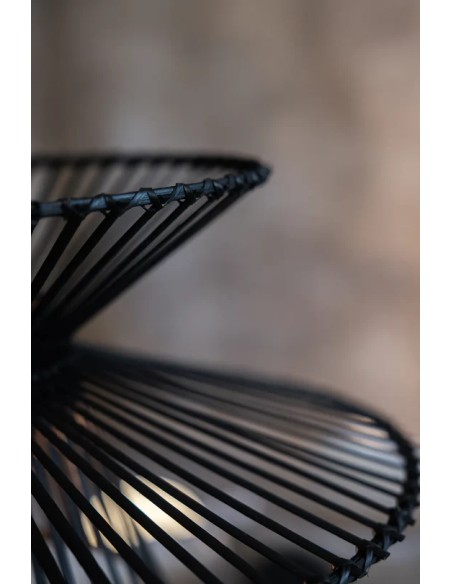 Markslöjd DUPLICI – Câble textile noir 150 cm avec crochet, ampoule E27 40W max non incluse