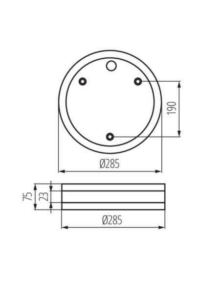Plafonnier Led étanche antivandalisme rond Jurba - Kanlux Leluminaireled.com