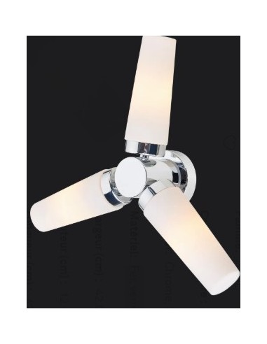 Installation plafond sécurisée, parfaite pour un éclairage fonctionnel dans un espace humide.