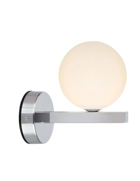 Douille G9 18W max, installation fixe 230V, lumière douce adaptée aux pièces humides.