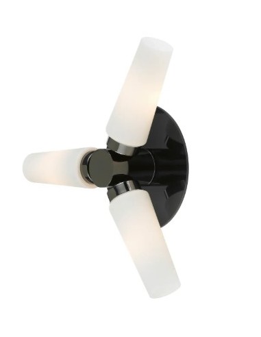 Finition noire et élégante verre blanc, style moderne et intemporel pour un intérieur soigné.