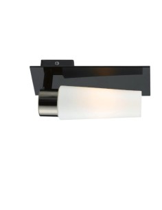 Applique noire 1xE14 pour salle de bain, IP44, montage mural 230V, sans variateur intégré. 2