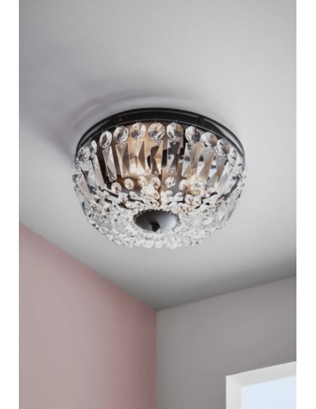 Éclairage décoratif 3xE14, parfait pour salle de bain, entrée ou couloir, classe IP21.