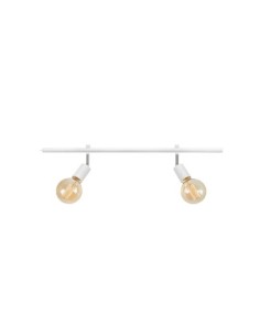 Rail blanc de 70 cm avec 2 spots orientables, parfait pour un éclairage intérieur modulable. 2