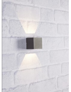 Markslöjd Argos – Applique extérieure LED 4W, aluminium gris, IP44, diffusion 50° 2